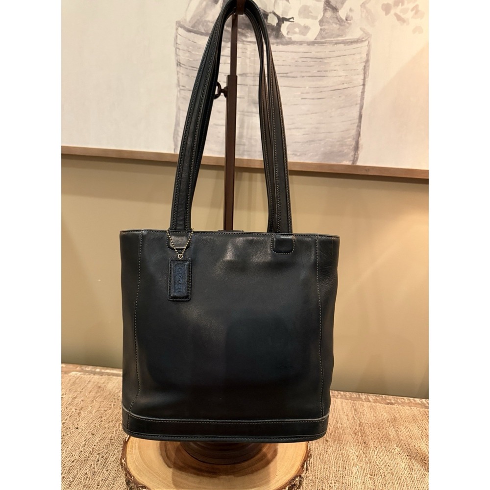 Vintage Coach Bleeker Bucket Bag Leather Shoulder Tote Purse 9305 Black - Picture 2 of 16